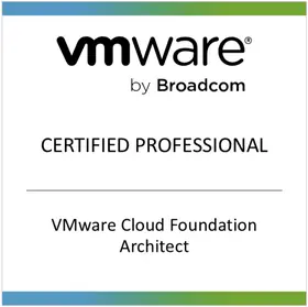 VMware by Broadcom Certified Professional badge, VMware Cloud Foundation Architect